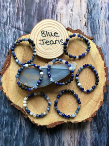Blue Denim stone bracelet